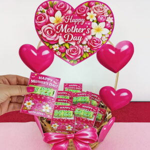 KIT DECORAÇÃO MOTHERS DAY PARA CESTINHA