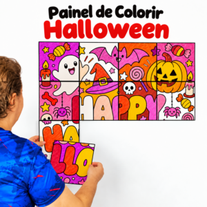 PAINEL DE COLORIR HALLOWEEN COLABORATIVO