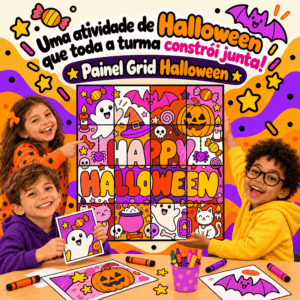 PAINEL DE COLORIR HALLOWEEN COLABORATIVO